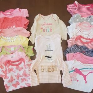 Baby Girl Onesie Lot
